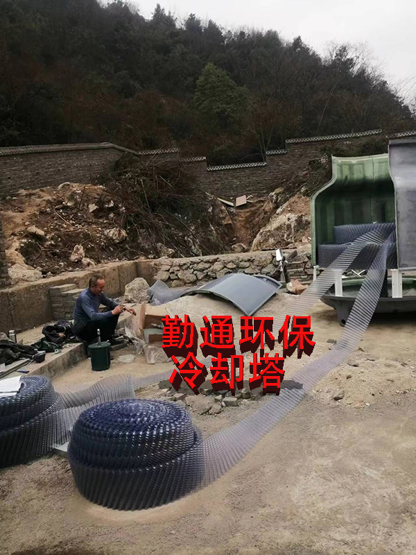 贵州六盘水冷却塔项目安装现场